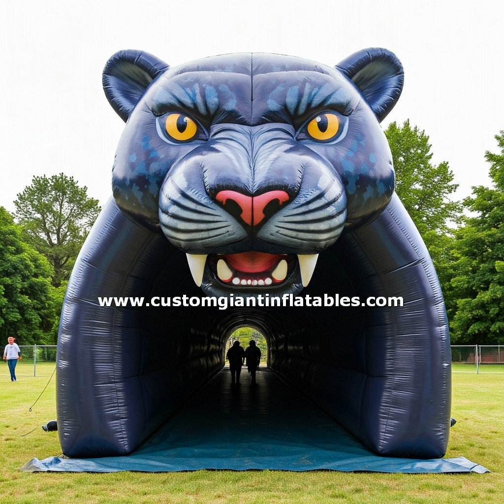 inflatable panther football team tunnel